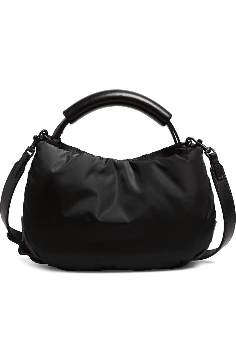 Moschino Handle Me Nylon Top Handle Bag, Main, color, Black 00B On2