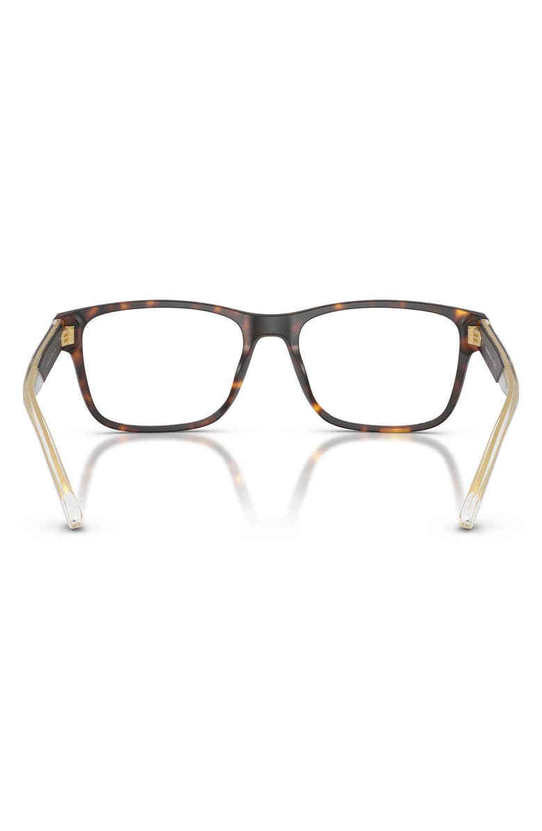 Emporio Armani 55mm Rectangle Optical Glasses, Alternate, color,