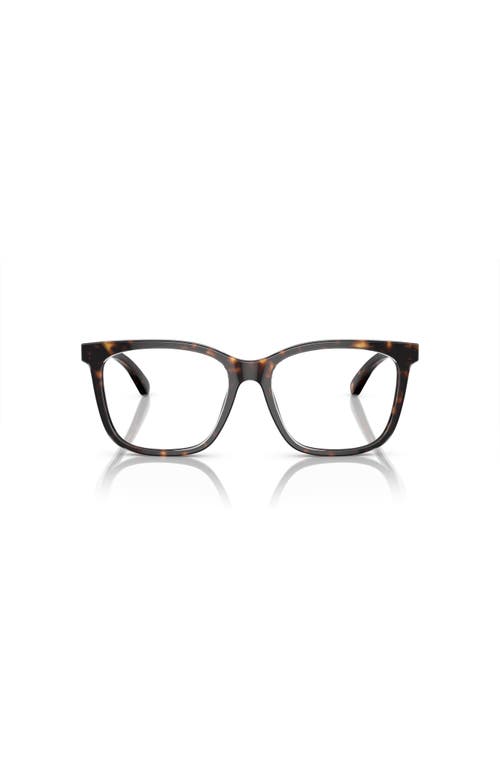 Emporio Armani 53mm Rectangle Optical Glasses In Brown
