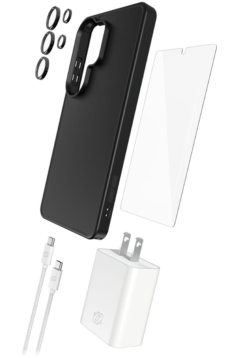 5 in 1 Bundle (includes Case /  Camera Lens Protector /  Glass Screen Protector /  30W Charging Block /  1.8m Cable) for Samsung Galaxy S26 Ultra, Main, color, Black