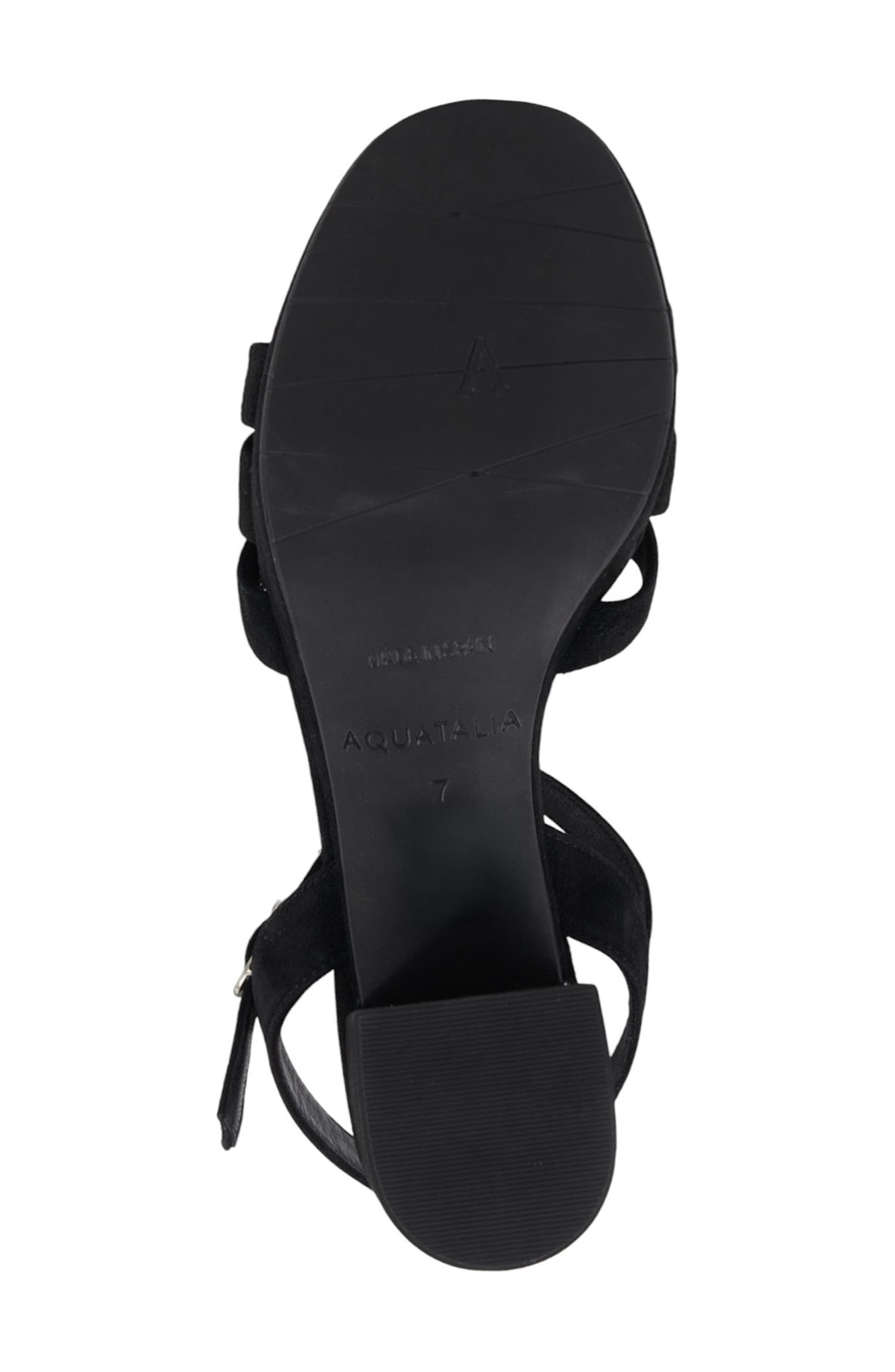 Micah Platform Sandal, Alternate, color, BLACK