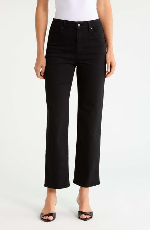 Stevie High Waist Ankle Straight Leg Jeans