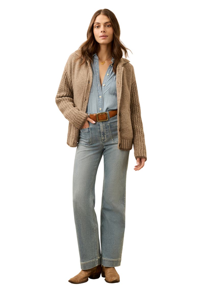 Lost Trails Alpaca Blend Cardigan, Alternate, color, OATMEAL
