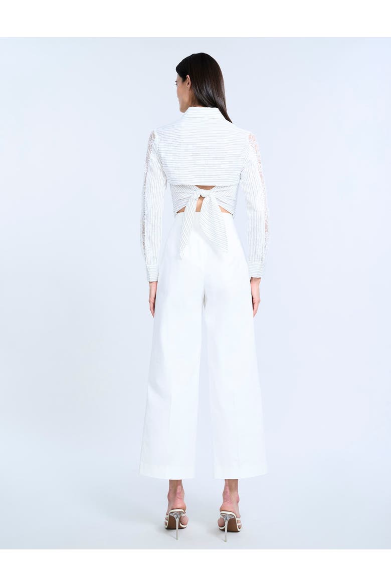 High Waist Cropped Pant, Alternate, color, Chalk