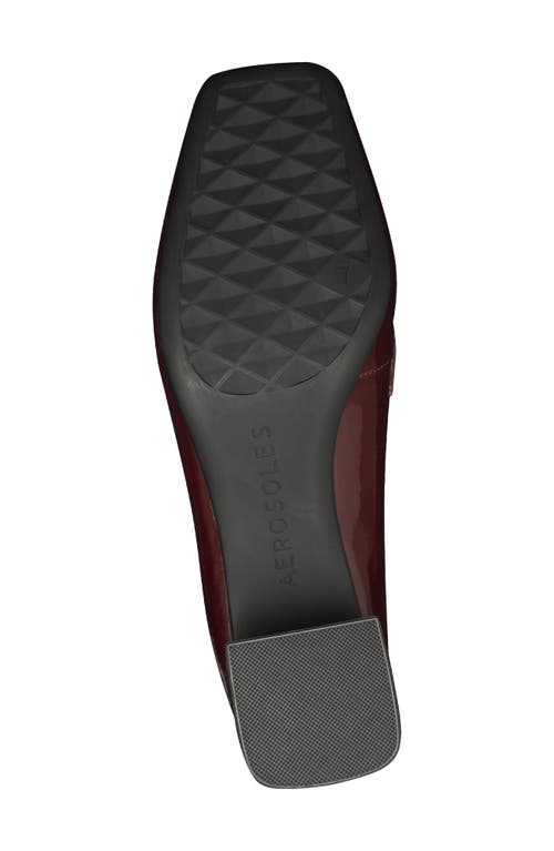 Aerosoles Izell Square Toe Pump In Burgundy