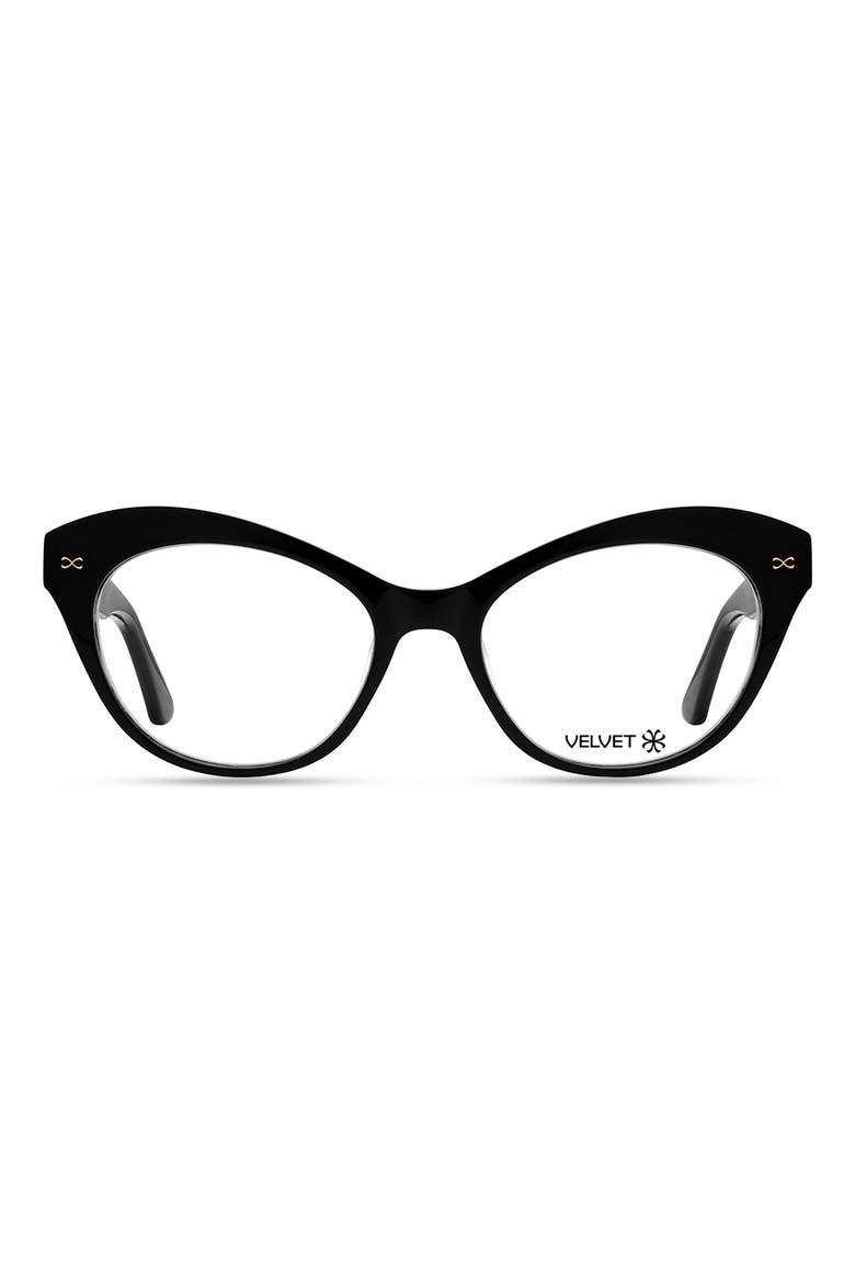 Minnie 54mm Cat Eye Optical Glasses, Main, color, Black