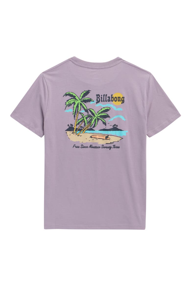 Kids' Loner Cotton Graphic T-Shirt, Alternate, color, PURPLE ASH