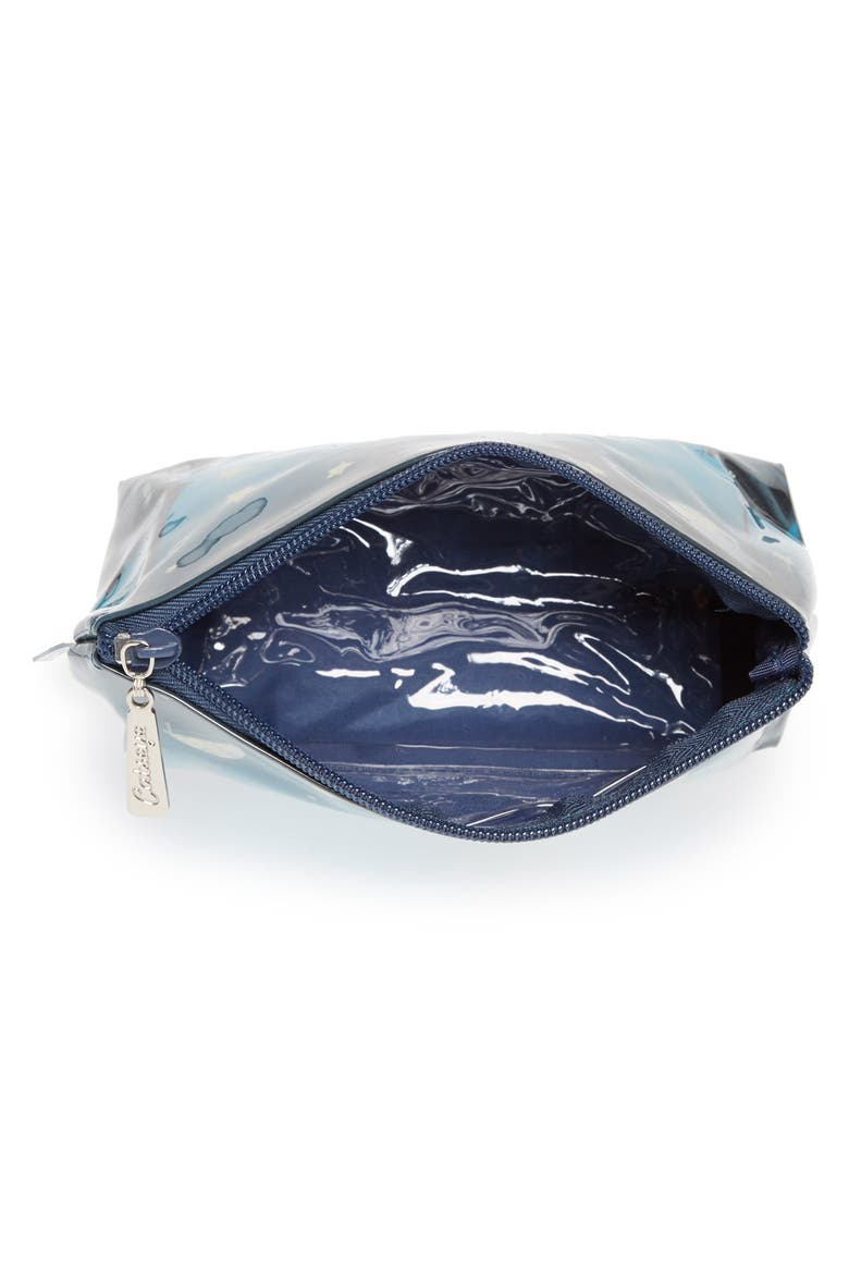 'Small Rooftop Cat' Cosmetics Bag, Alternate, color, ROOFTOP CAT