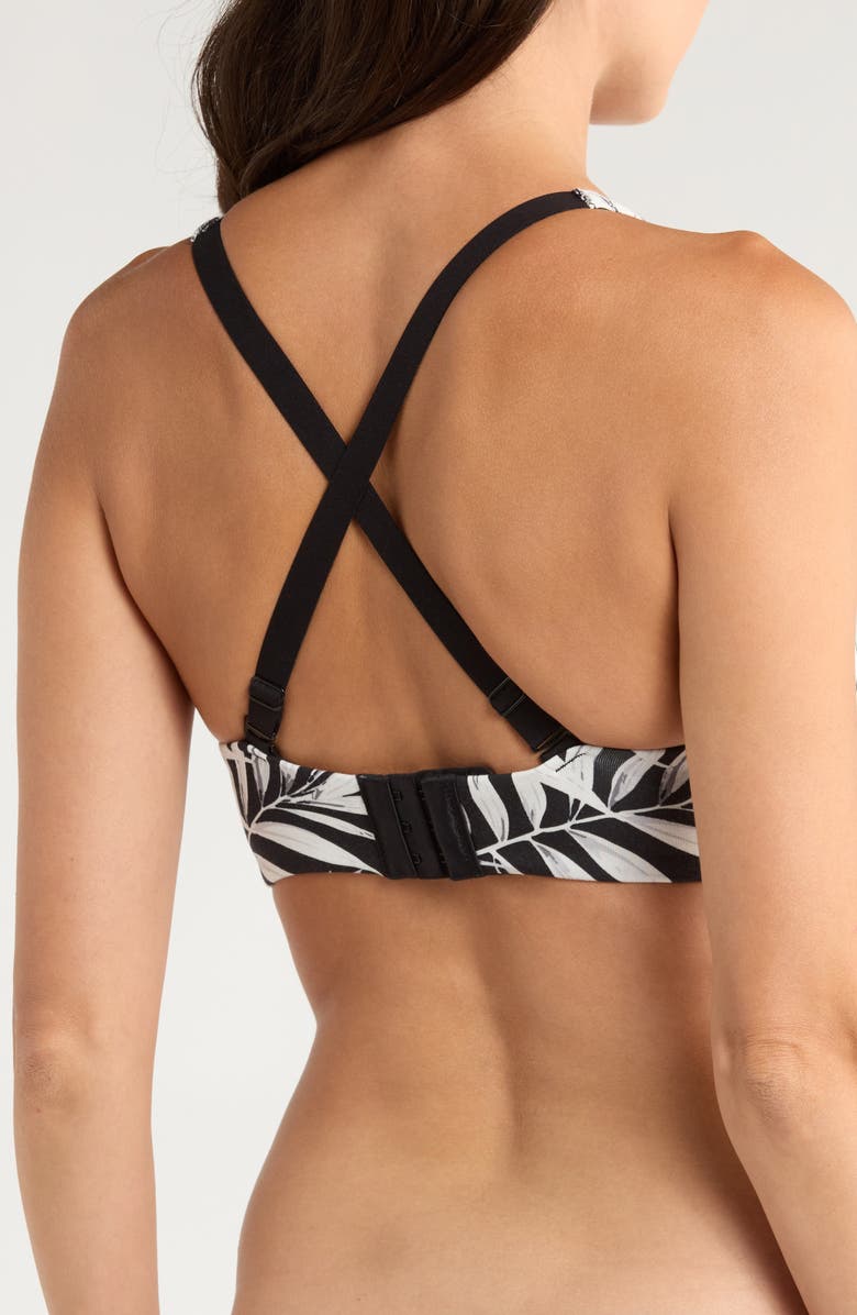 MeUndies FeelFree Longline Bralette, Alternate, color, Cool Tropics