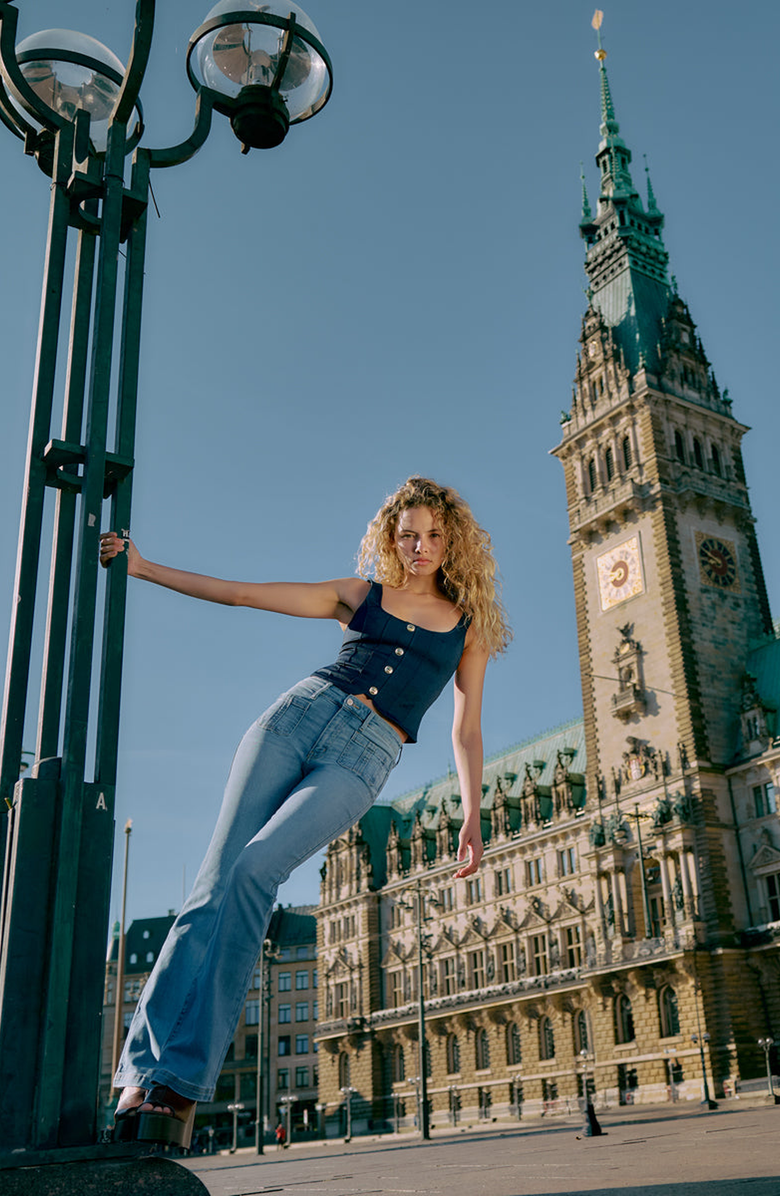 KanCan Lux High Rise Bootcut Jeans, Alternate, color, Medium Wash