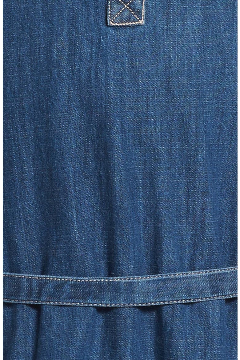 Peek 'Rose' Sleeveless Denim Dress, Alternate, color, INDIGO