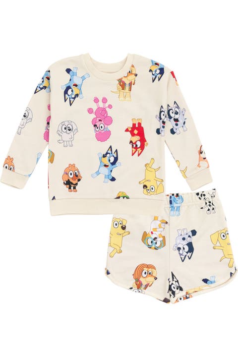 2-Piece Sweatshirt and Shorts Set