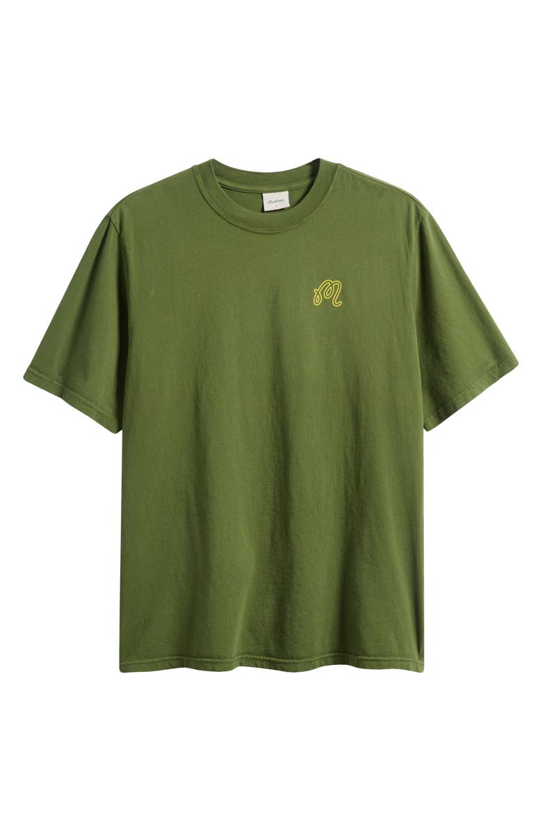 MALBON Bermuda Trinity Cotton Graphic T-Shirt, Main, color, Chive