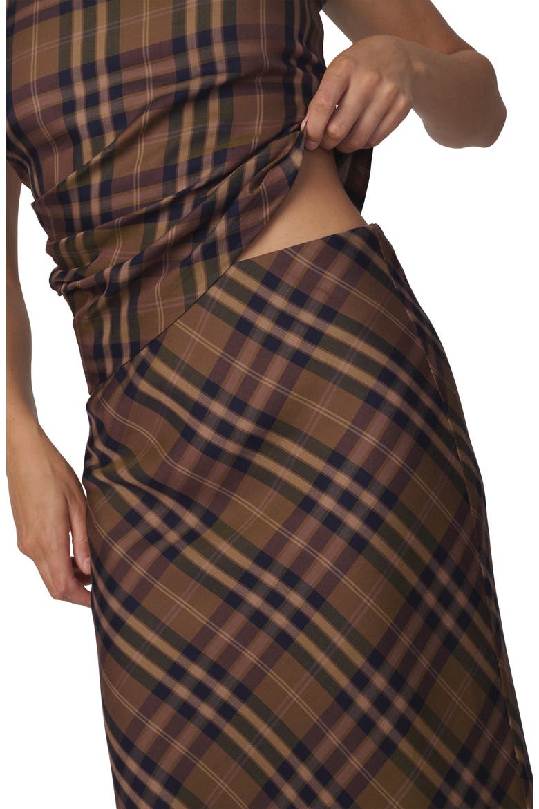 The Ines Midi Skirt, Alternate, color, CAMEL PLAID