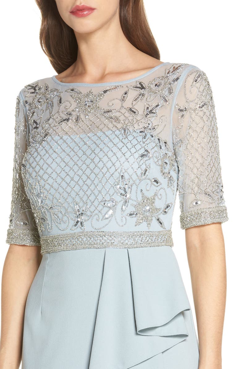 Adrianna Papell Beaded Gown, Alternate, color,