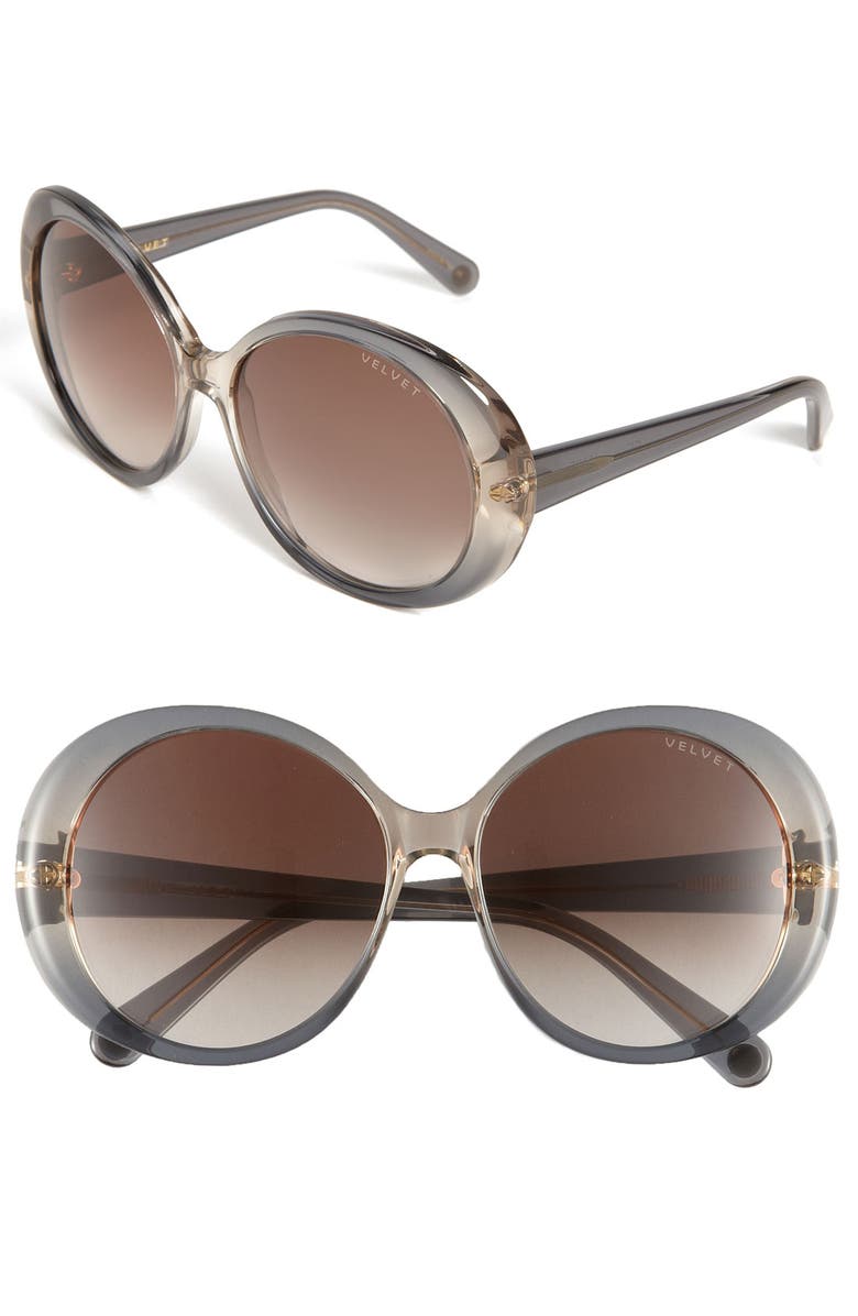Velvet Eyewear 'Janis' Sunglasses, Main, color, 