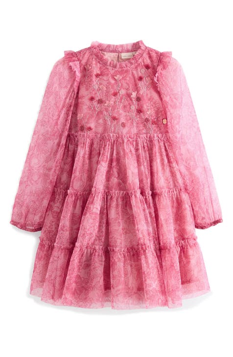 On sale Laura Ashley Chambray Ruffle Girls Dress Mother & Child