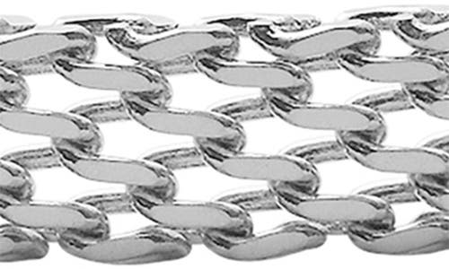 Geoffrey Beene Stainless Steel Mesh Chain Bracelet