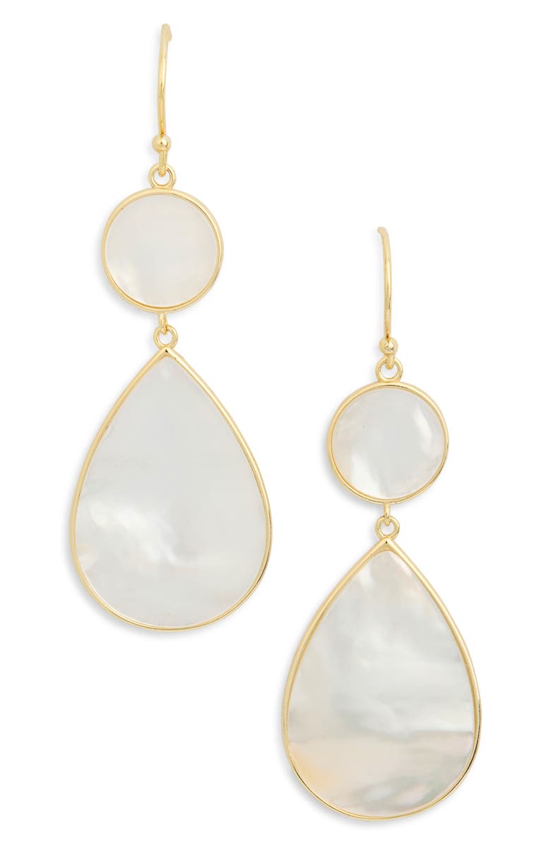 ARGENTO VIVO Mother-of-Pearl Double Drop Earrings, Main, color,