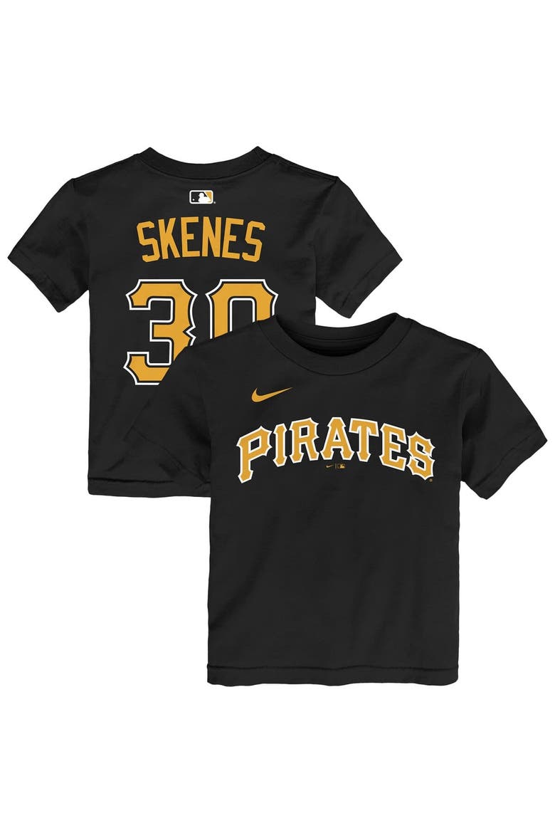 Toddler Paul Skenes Black Pittsburgh Pirates Name & Number T-Shirt, Main, color, Black