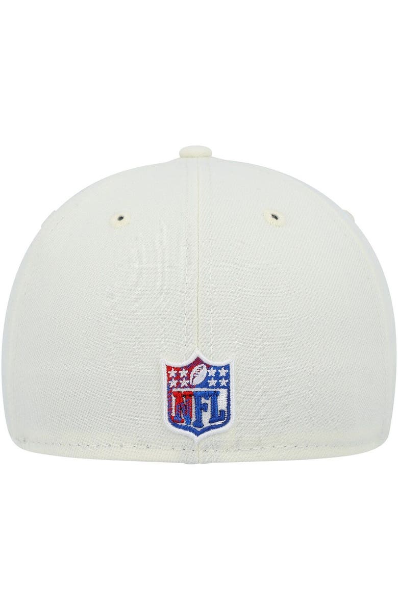 New Era Men's New Era Cream Buffalo Bills Chrome Color Dim 59FIFTY Fitted Hat, Alternate, color, Cream