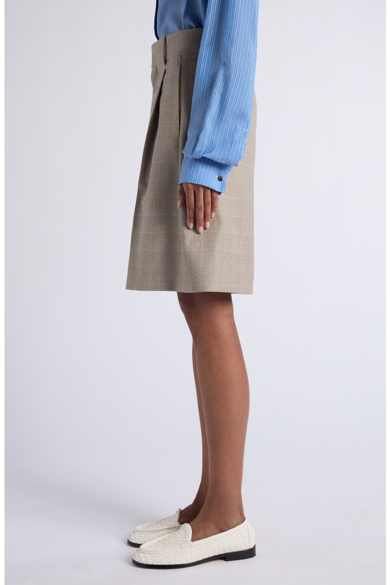 Faded Prince of Wales Wool Shorts, Alternate, color, 2207 SILT/ STUCCO MELANGE
