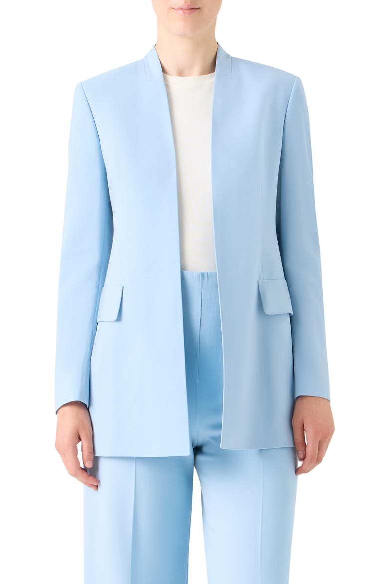 Alvar Wool Blend Double Face Cardigan Jacket, Main, color, POWDER BLUE