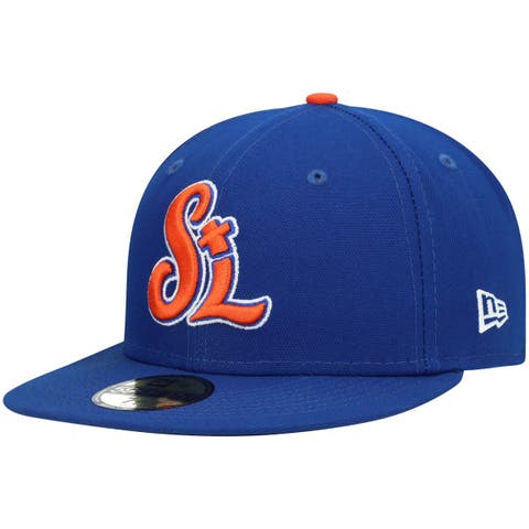 Men's New Era Blue St. Lucie Mets Authentic Collection Team Home 59FIFTY Fitted Hat