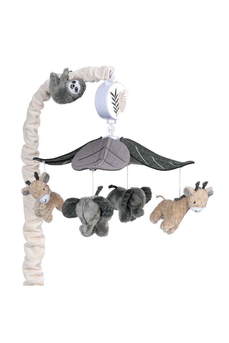 Baby Jungle Animals Musical Crib Mobile Soother Toy, Main, color, Gray