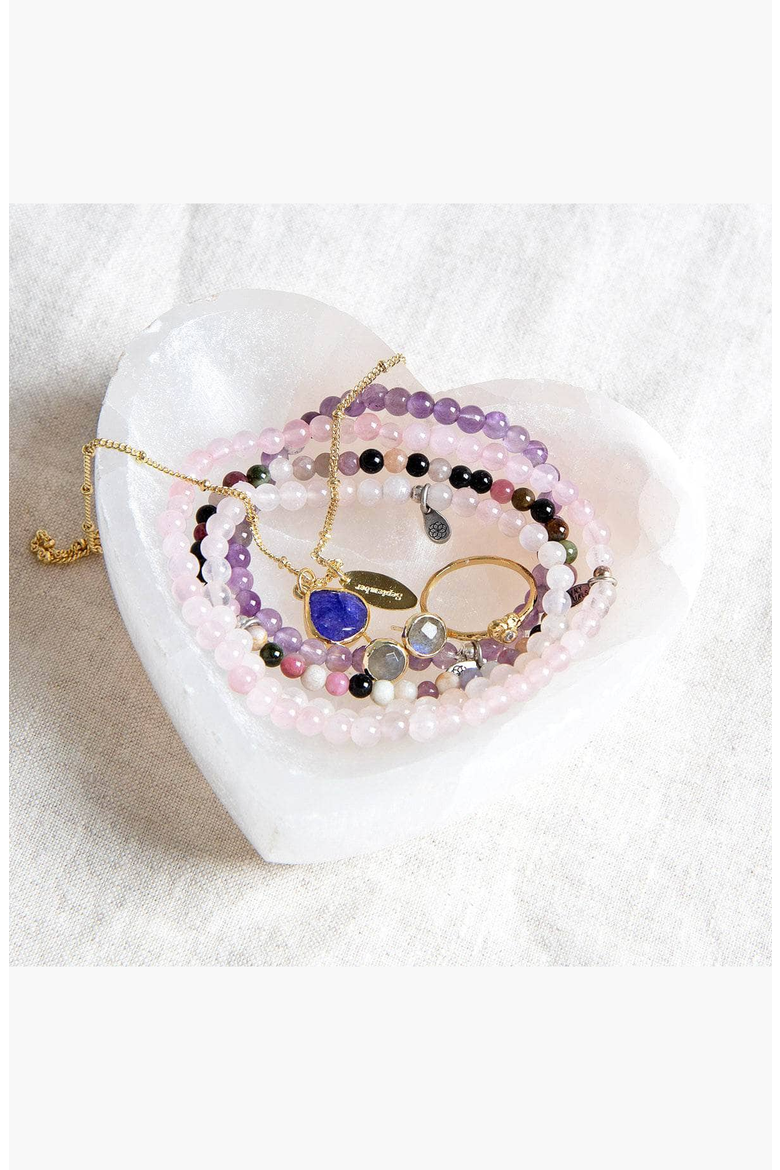 Selenite Recharging Heart Bowl, Alternate, color, Selenite