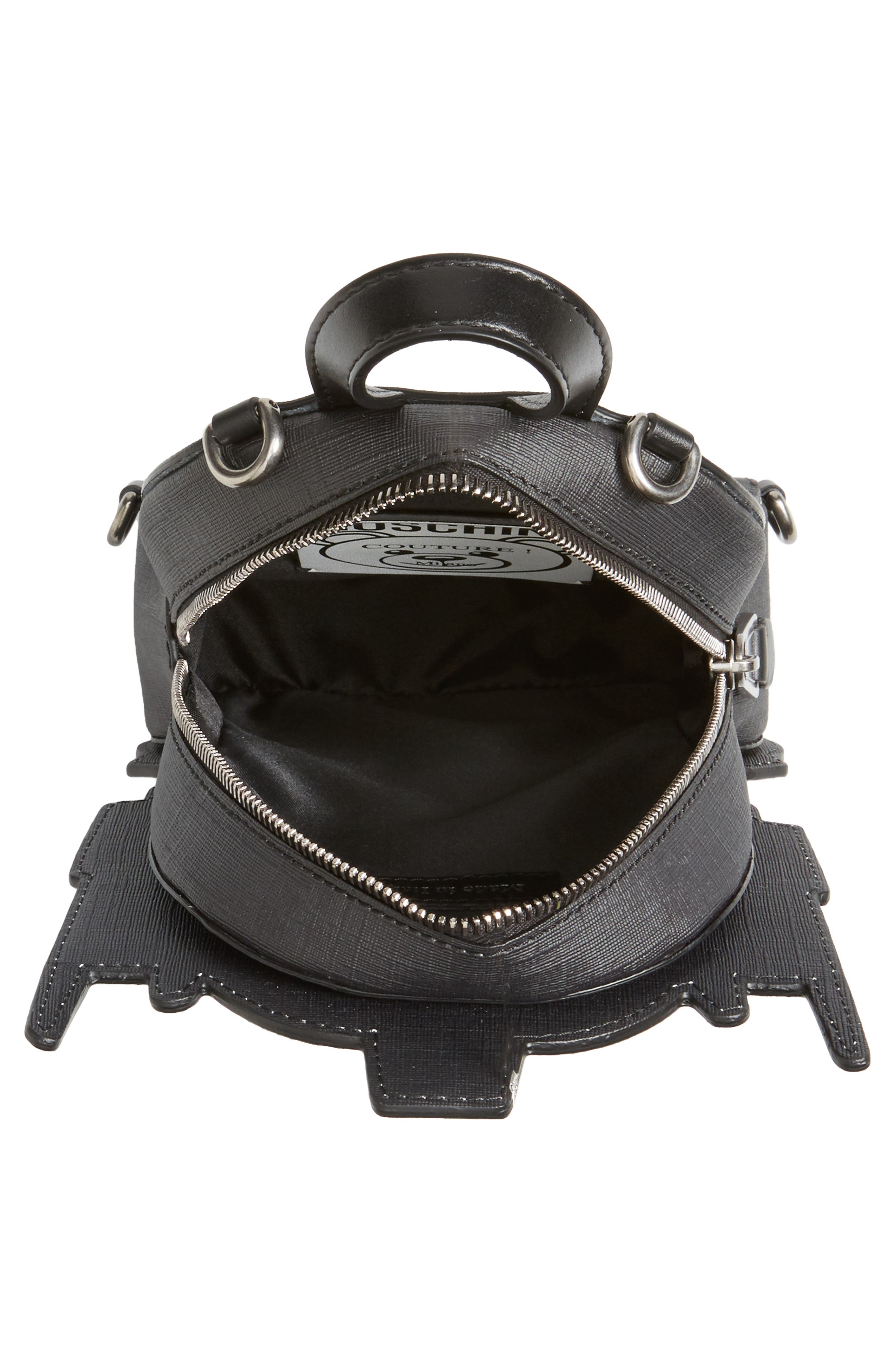 Transformer Bear Faux Leather Backpack, Alternate, color, BLUE MULTI