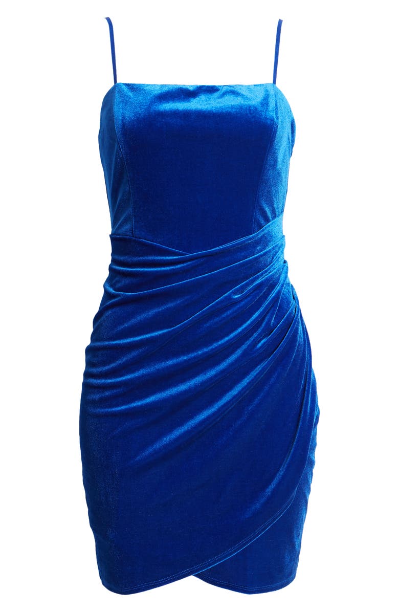 LNL Velvet Minidress, Alternate, color, 