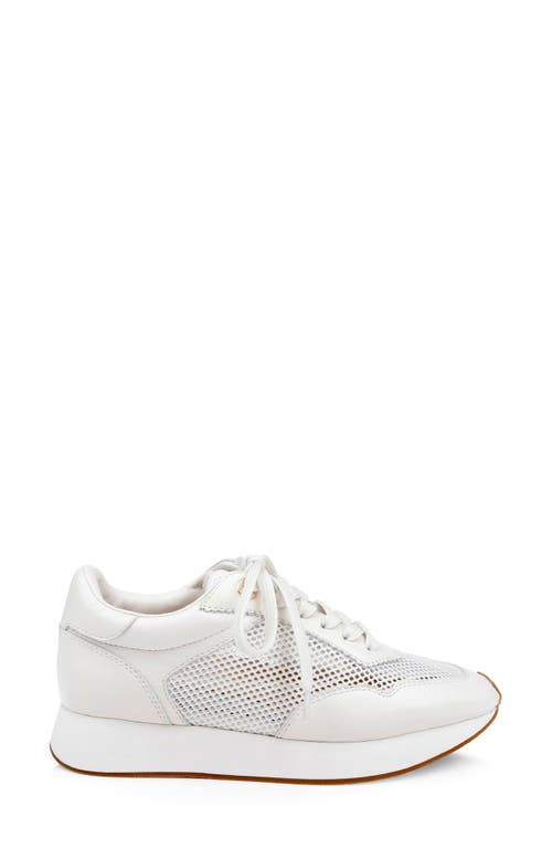 L'agence Deepa Mixed Media Running Sneaker In Animal Print