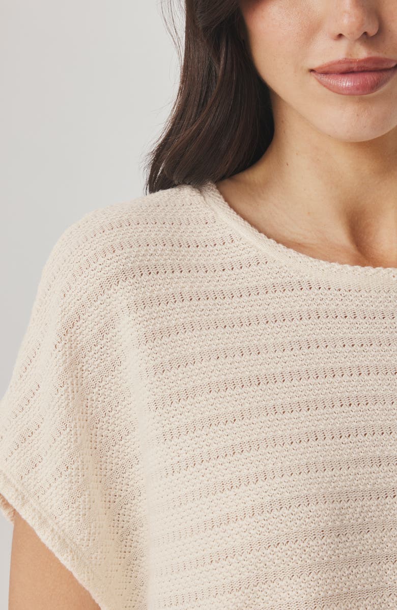 Splendid Marisol Short Sleeve Sweater, Alternate, color, Shell