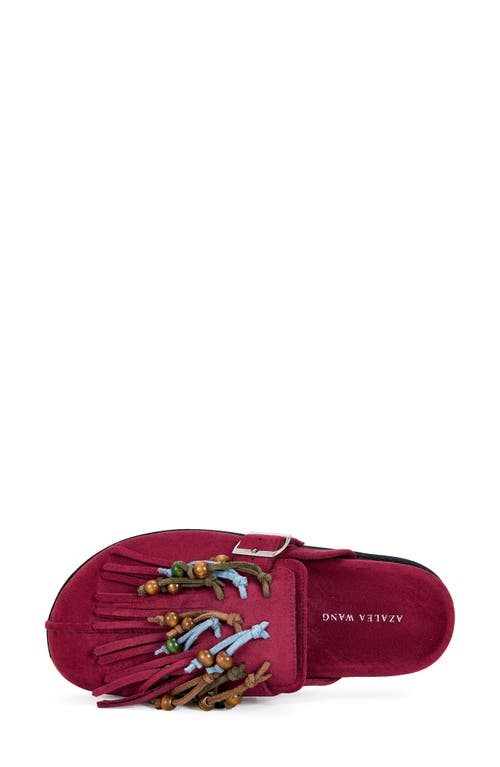 Azalea Wang Abeille Clog In Burgundy