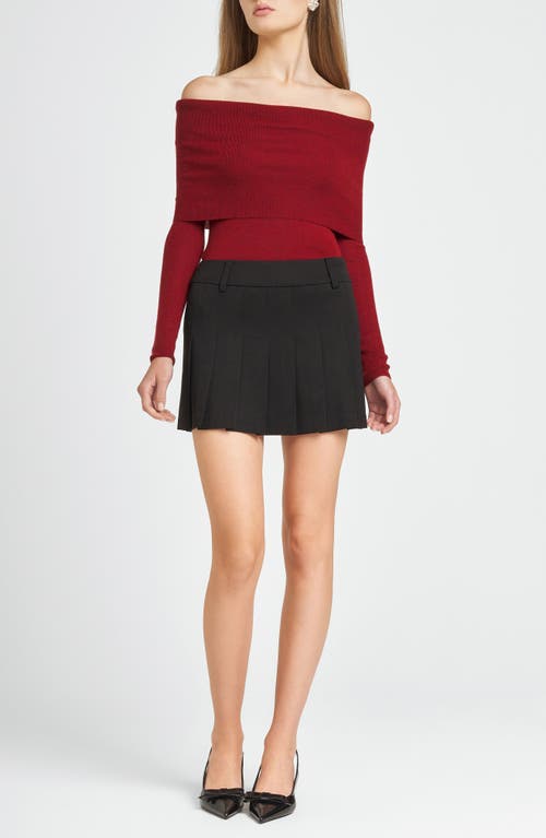 Wayf Sonia Off The Shoulder Rib Sweater