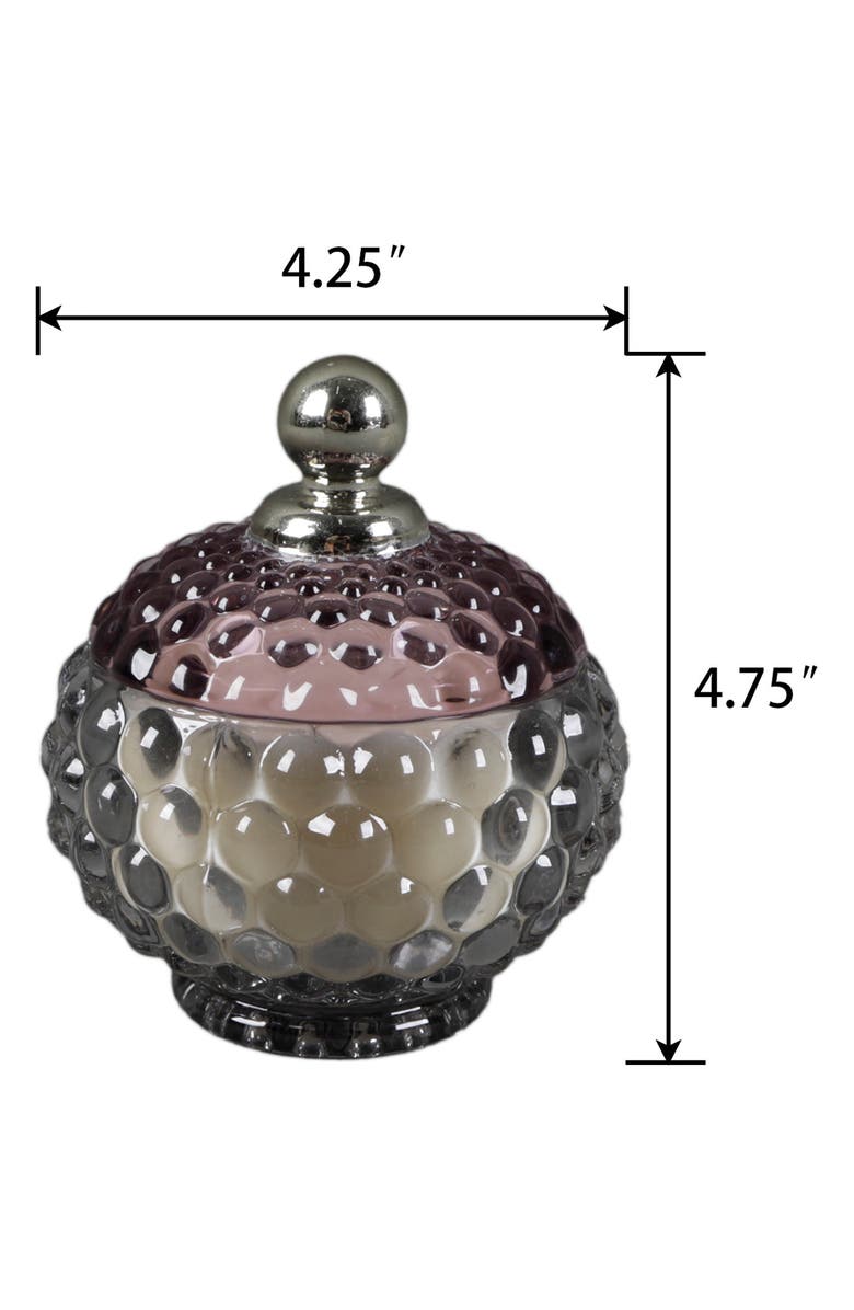 FLORA BUNDA Glass Bubble Candle, Alternate, color, Grey