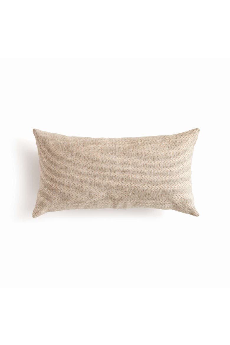 Blake Lumbar Indoor-Outdoor Pillow, Main, color, Beige