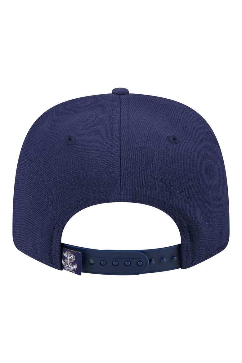 Men's New Era Navy Navy Midshipmen 9SEVENTY Stretch-Snap Adjustable Hat, Alternate, color, Navy