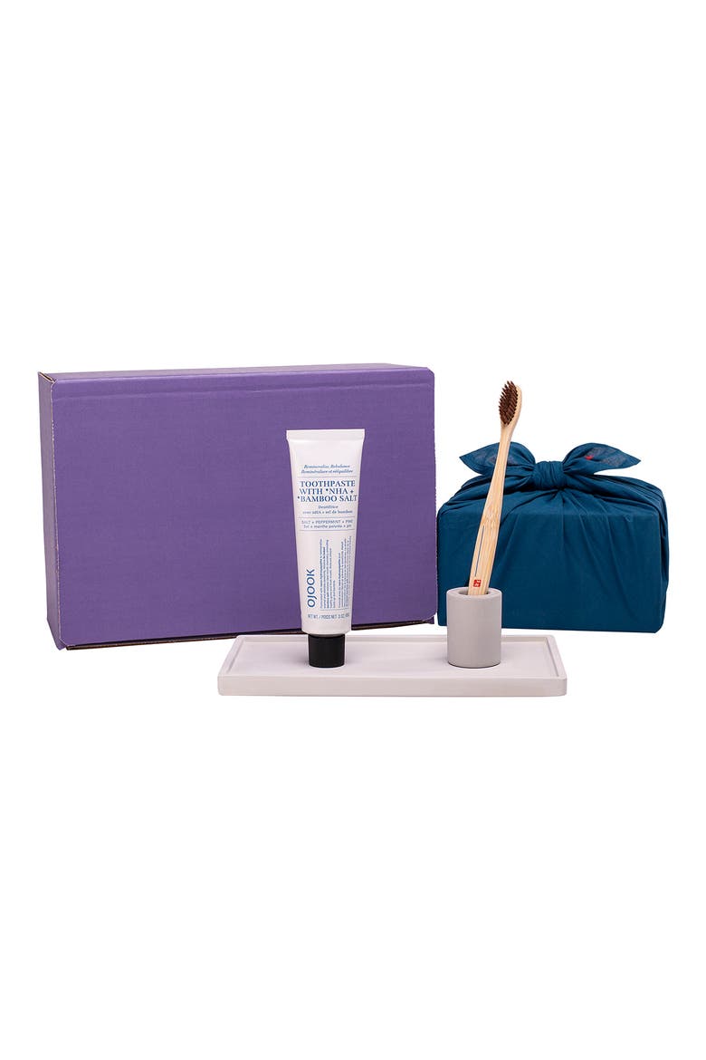 Intention Toothbrush, Toothpaste & Tray Set, Alternate, color, GREY