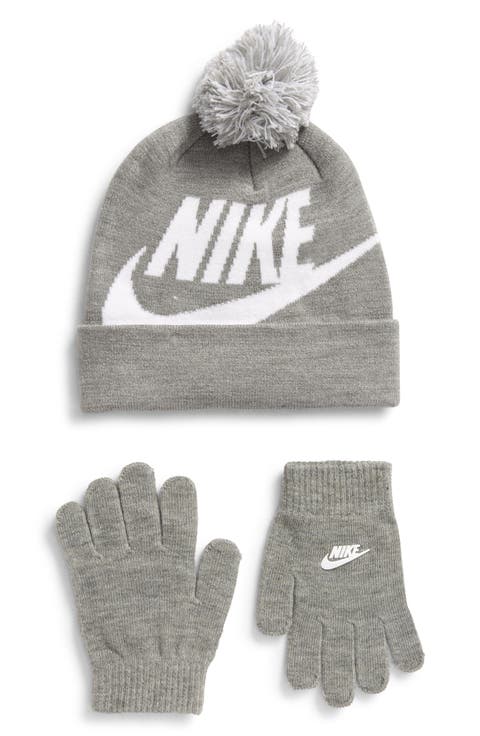 Swoosh Pom Beanie & Gloves Set