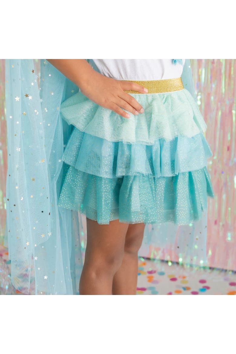 Aqua Petal Tutu, Alternate, color, Aqua