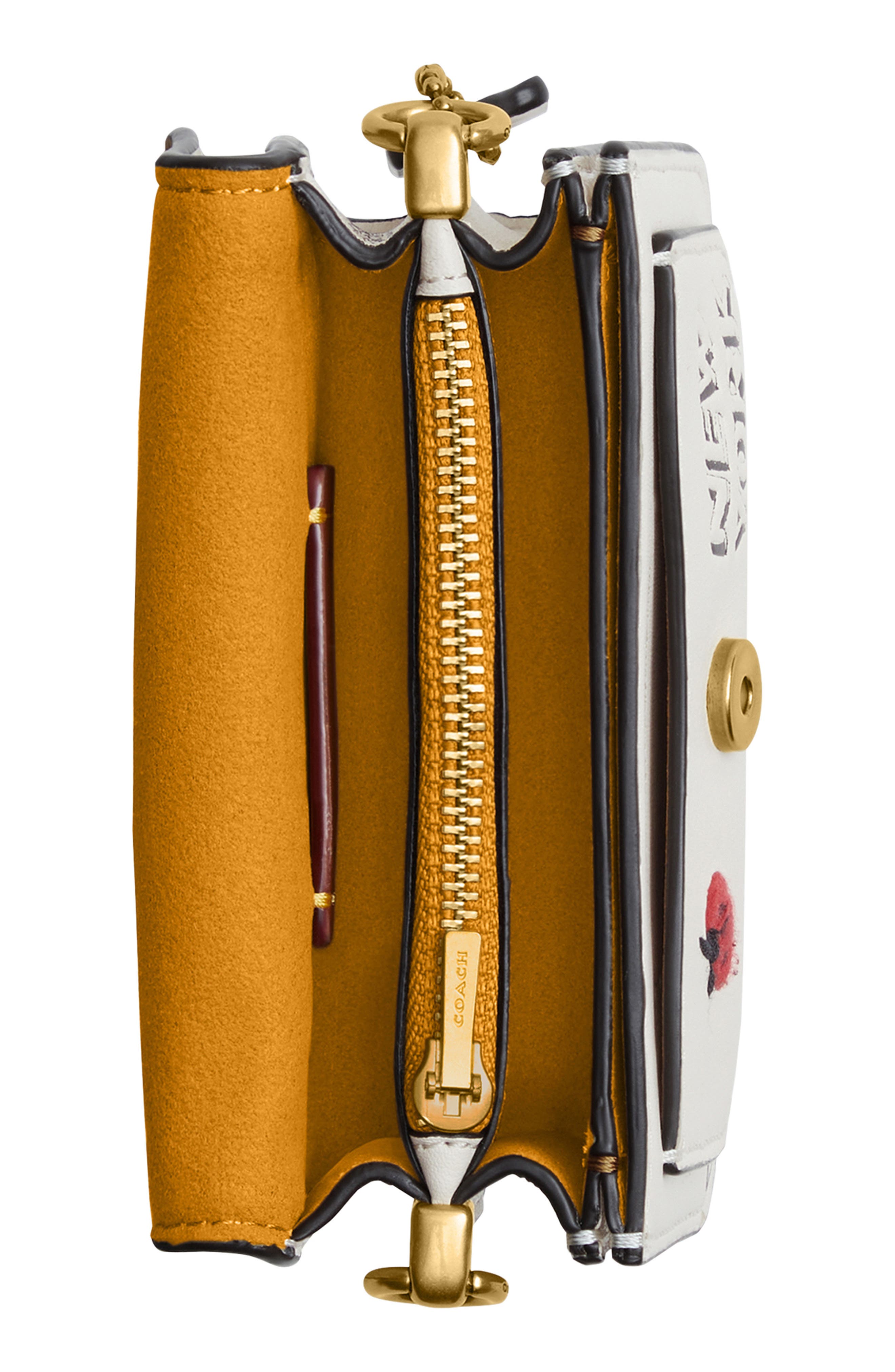 COACH Tabby 12 Sketch Print Leather Shoulder Bag, Alternate, color, 