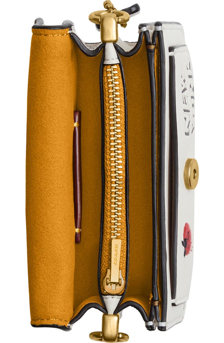 COACH Tabby 12 Sketch Print Leather Shoulder Bag, Alternate, color,