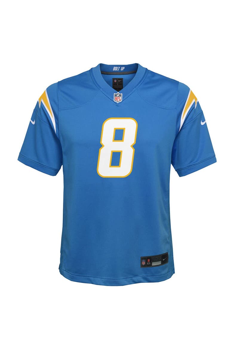 Youth Nike Omarion Hampton Powder Blue Los Angeles Chargers Team Game Jersey, Alternate, color, Powder Blue