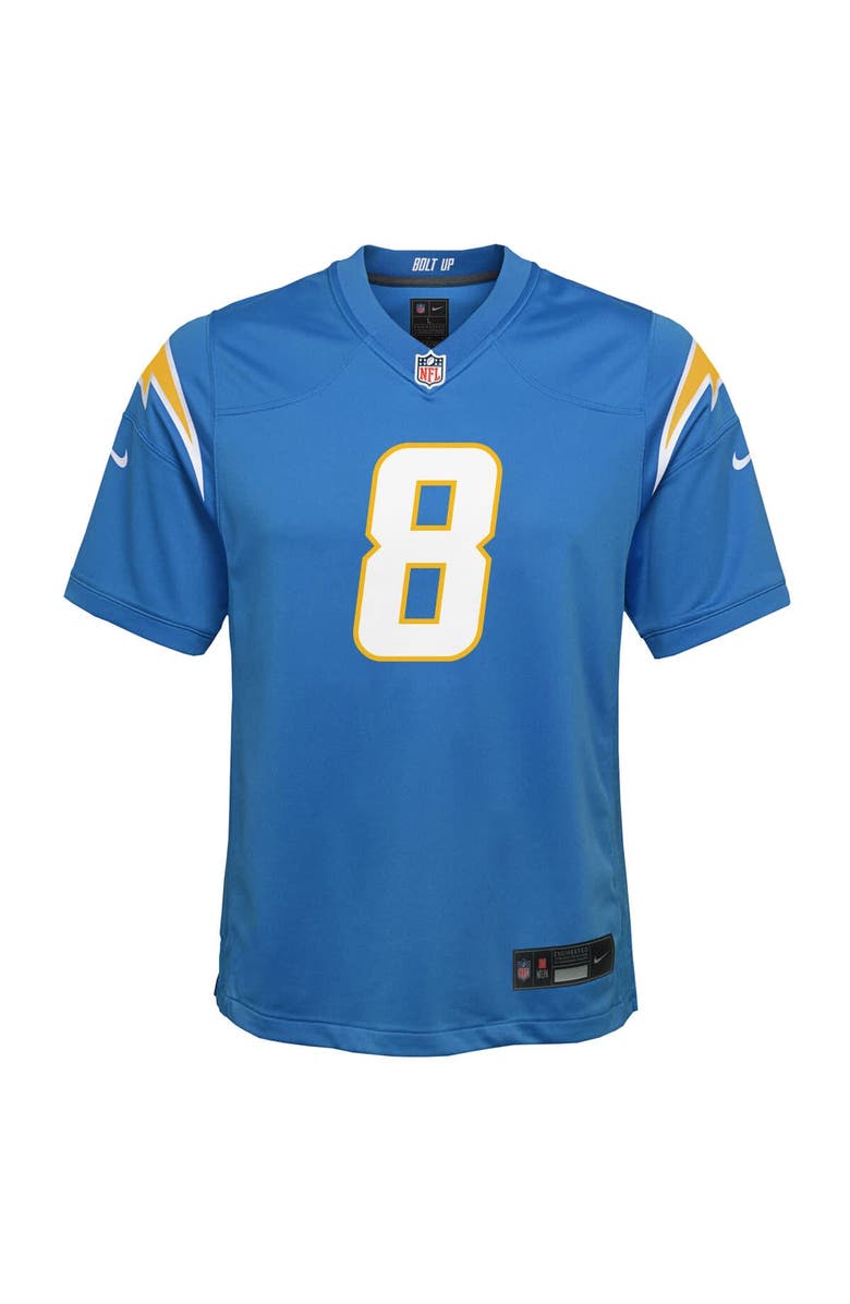 Nike Youth Nike Omarion Hampton Powder Blue Los Angeles Chargers Team Game Jersey, Alternate, color, Powder Blue