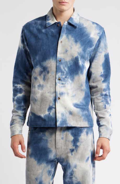 RIZORT Curtis Tie Dye Denim Button-Up Shirt Jacket