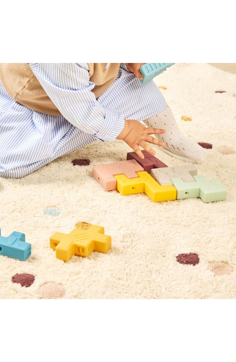 Miniland Soft Animal Blocks, Alternate, color, Multi