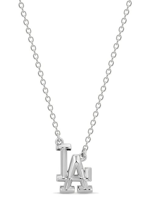 x The MLB Los Angeles Dodgers Logo Charm Necklace