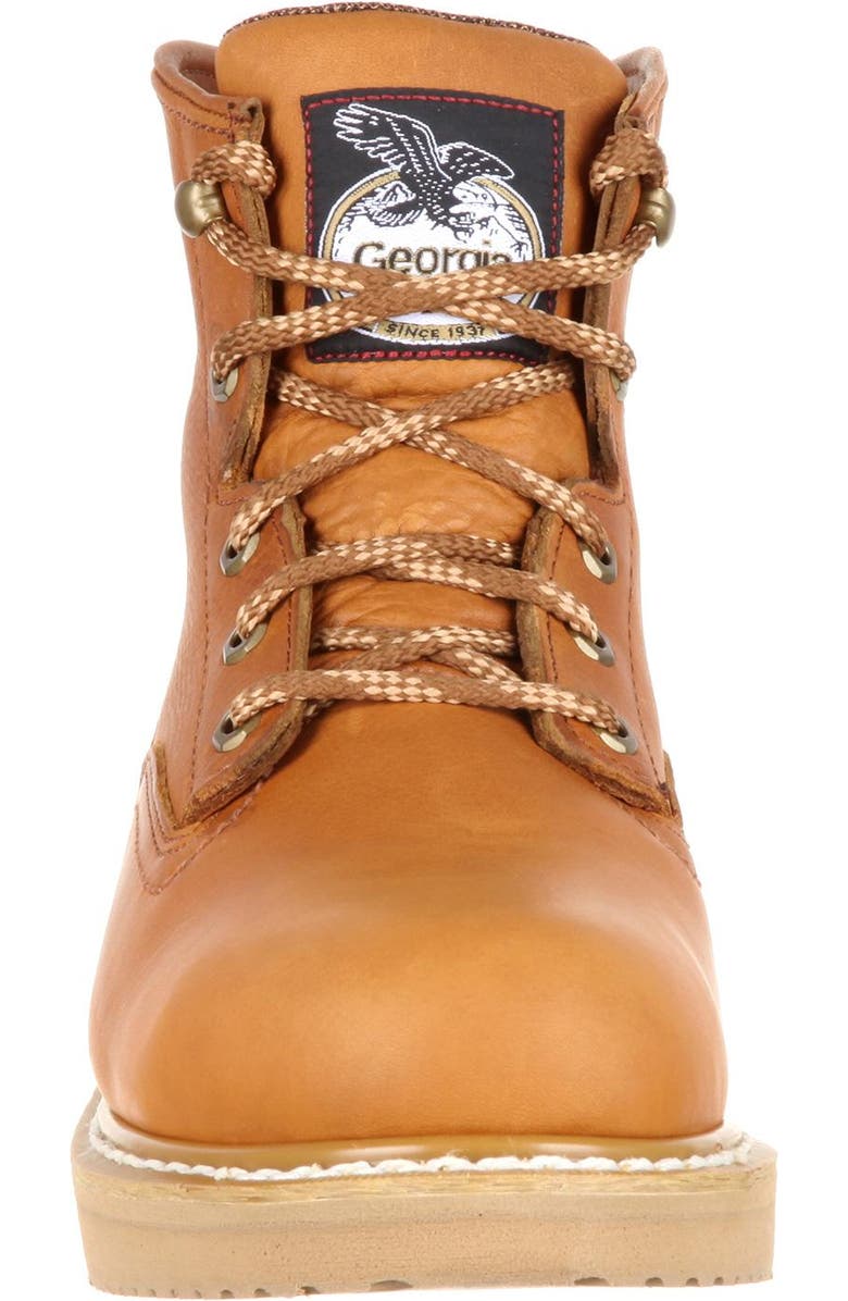 Georgia Boot Men's 6" Wedge Work Boot, Alternate, color, Barracuda Gold